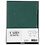 Creativ Company Kaarten en enveloppen, afmeting kaart 12,7x17,8 cm, afmeting envelop 13,3x18,5 cm, 230 gr, donkergroen, 4 set/ 1 doos