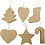 Creativ Company Kersthangers, H: 7+8 cm, 6 stuk/ 1 doos