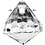 Creativ Company Acryl kralen, afm 17x16 mm, gatgrootte 1,2 mm, transparant glans, 43 stuk/ 1 doos