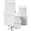 Creativ Company Vierkante dozen, vierkant, H: 7,5+10+13+15+18+20+23 cm, afm 7,5+10+13+15+18+20+23 cm, wit, 7 stuk/ 1 set