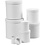Creativ Company Ronde dozen, rond, H: 7,5+10,2 +12,7+15,2 +17,7+20,2 +22,7 cm, d 7+9 +12+14,5 +17+19,5 +22 cm, wit, 7 stuk/ 1 set
