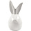 Creativ Company Konijn , H: 11,4 cm, d 5,5 cm, wit, 12 stuk/ 1 doos