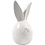 Creativ Company Konijn , H: 11,4 cm, d 5,5 cm, wit, 12 stuk/ 1 doos