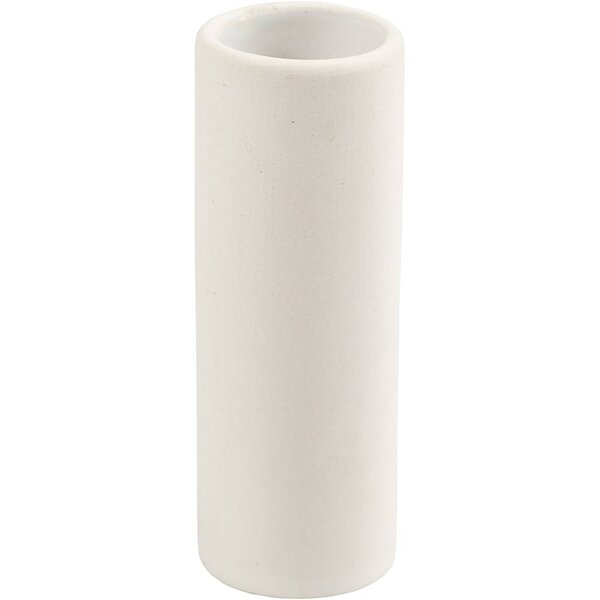 Creativ Company Vaas, H: 11 cm, d 4 cm, wit, 6 stuk/ 1 doos