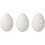 Creativ Company Eieren, H: 6 cm, wit, 12 stuk/ 1 doos