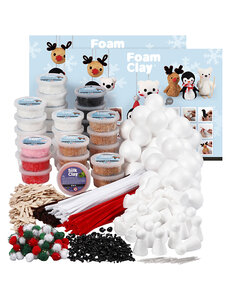  Groepsset Pooldieren met Foam Clay®, diverse kleuren, 1 set