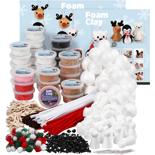 Groepsset Pooldieren met Foam Clay®, diverse kleuren, 1 set