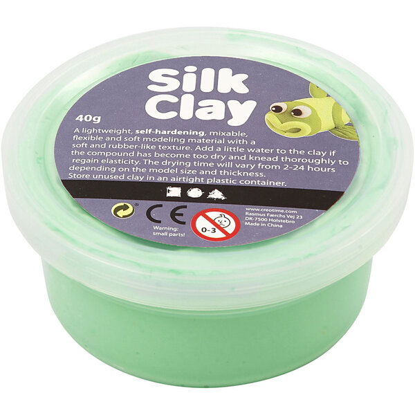 Silk Clay Silk Clay®, lichtgroen, 40 gr/ 1 Doosje
