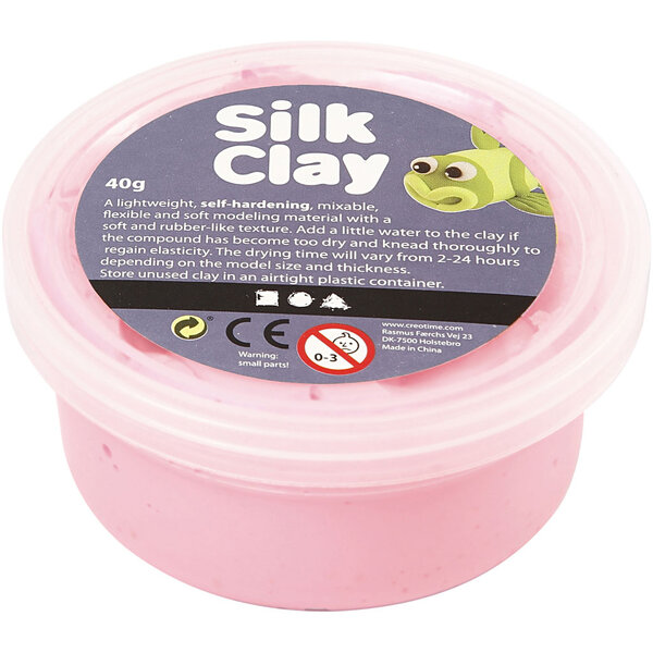 Silk Clay Silk Clay®, roze, 40 gr/ 1 Doosje