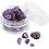 Creativ Company Kristallen kralen, Amethist, d 7-12 mm, gatgrootte 1 mm, paars, 63 stuk/ 1 doos