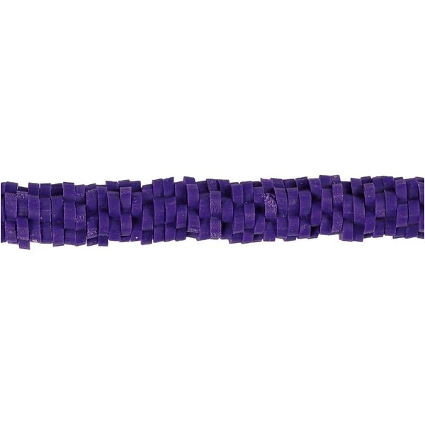 Creativ Company Klei Kralen, d 5-6 mm, gatgrootte 2 mm, paars, 145 stuk/ 1 doos