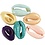 Creativ Company Schelpen, L: 20 mm, diverse kleuren, 6 stuk/ 1 doos