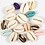 Creativ Company Schelpen, L: 20 mm, diverse kleuren, 75 stuk/ 1 doos