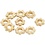 Creativ Company Spacer kralen, d 6 mm, gatgrootte 2 mm, verguld, 100 stuk/ 1 doos