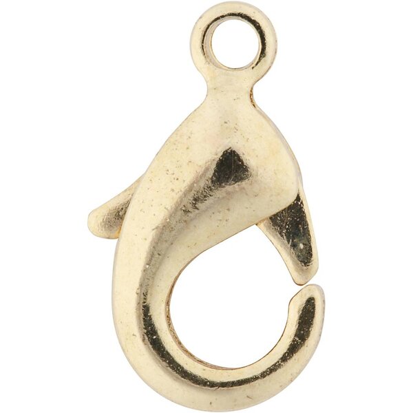 Creativ Company Karabijnhaken, L: 10,1 mm, verguld, 5 stuk/ 1 doos