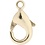 Creativ Company Karabijnhaken, L: 10,1 mm, verguld, 5 stuk/ 1 doos