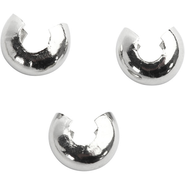 Creativ Company Metalen hoes, d 5 mm, verzilverd, 50 stuk/ 1 doos