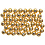 Waskralen, d 5 mm, gatgrootte 0,7 mm, goud, 100 stuk/ 1 doos