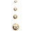 Waskralen, d 5 mm, gatgrootte 0,7 mm, goud, 100 stuk/ 1 doos