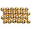 Waskralen, d 8 mm, gatgrootte 1 mm, goud, 50 stuk/ 1 doos