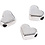 Creativ Company Space kralen, afm 5,5x7 mm, gatgrootte 1 mm, verzilverd, 3 stuk/ 1 doos