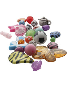  Fantasie kunststof kralenmix