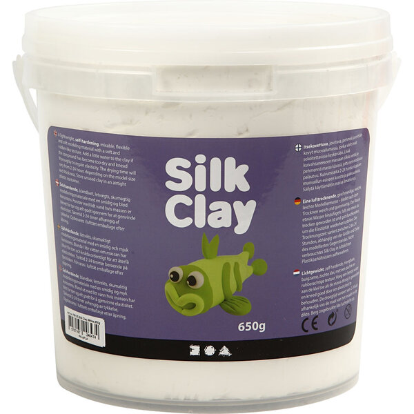 Silk Clay Silk Clay®, wit, 650 gr/ 1 emmer