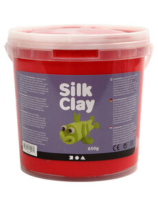 Silk Clay Silk Clay®, rood, 650 gr/ 1 emmer