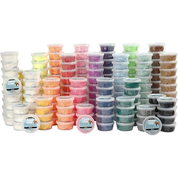 Foam Clay Foam Clay®, diverse kleuren, 21x10 Doosje/ 1 doos