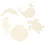 Creativ Company Zeedieren om op te hangen, Zeepaard, schildpad, dolfijn, schelp en walvis, H: 5-10 cm, B: 5-10 cm, gatgrootte 3 mm, dikte 2 mm, 5 stuk/ 1 doos