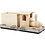 Creativ Company Speelgoed trein met wagon, H: 9,5 cm, L: 21,5 cm, B: 6,5 cm, 1 stuk