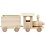 Creativ Company Speelgoed trein met wagon, H: 9,5 cm, L: 21,5 cm, B: 6,5 cm, 1 stuk