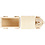 Creativ Company Speelgoed trein met wagon, H: 9,5 cm, L: 21,5 cm, B: 6,5 cm, 1 stuk