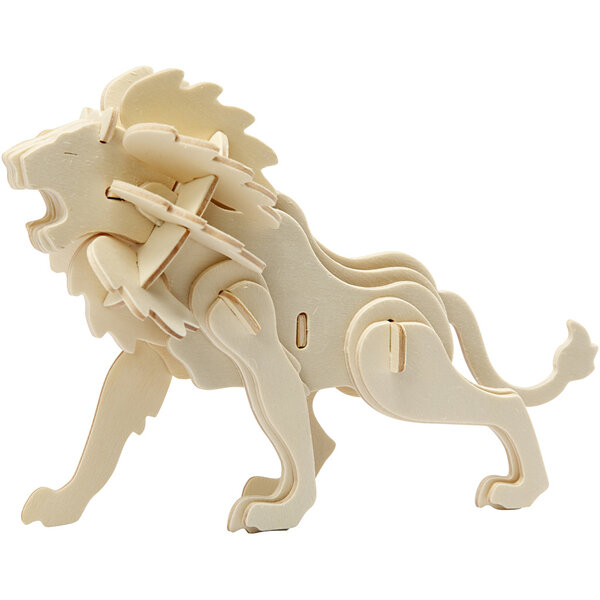 Creativ Company 3D Puzzel, leeuw, afm 18,5x7x7,3, 1 stuk