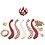 Vivi Gade Papierstroken en montage set, L: 12.5 cm, B: 1,5 cm, 180 gr, 12 stuk/ 1 doos