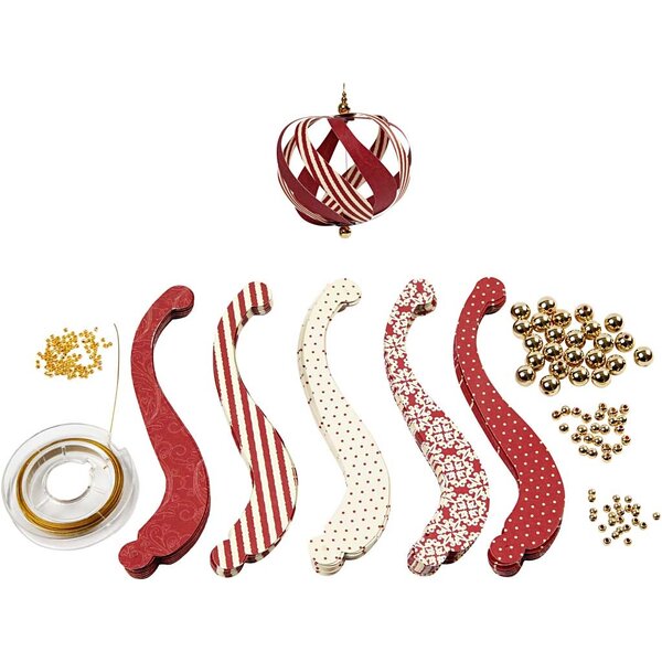 Vivi Gade Papierstroken en montage set, L: 12.5 cm, B: 1,5 cm, 180 gr, 12 stuk/ 1 doos