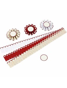 Vivi Gade Rozetten, d 8 cm, 160 gr, 6 stuk/ 1 doos