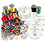 Creativ Company Groepsset Kumihimo, neon kleuren, sterke kleuren, 1 set