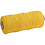 Creativ Company Macramé koord, L: 315 M, dikte 1 mm, Dunne kwaliteit 12/12, geel, 220 gr/ 1 bol