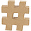 Creativ Company Teken, #, H: 10 cm, dikte 1,7 cm, 1 stuk
