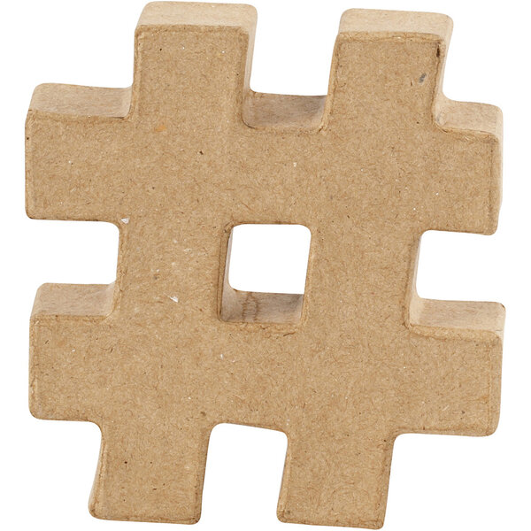 Creativ Company Teken, #, H: 10 cm, dikte 1,7 cm, 1 stuk