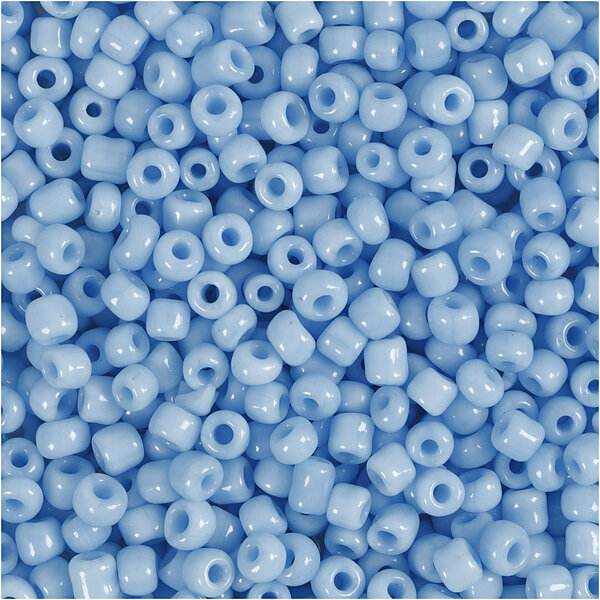 Creativ Company Rocailles, d 3 mm, afm 8/0, gatgrootte 0,6-1,0 mm, turquoise, 25 gr/ 1 doos