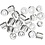 Creativ Company Rocailles, d 4 mm, afm 6/0, gatgrootte 0,9-1,2 mm, helder, 25 gr/ 1 doos