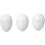 Eieren, patroon, H: 6 cm, wit, 12 stuk/ 1 doos