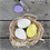 Eieren, patroon, H: 6 cm, wit, 12 stuk/ 1 doos