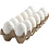 Eieren, patroon, H: 6 cm, wit, 12 stuk/ 1 doos