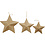 Creativ Company Sterren, d 7,5+10+12,5 cm, 6 stuk/ 1 doos