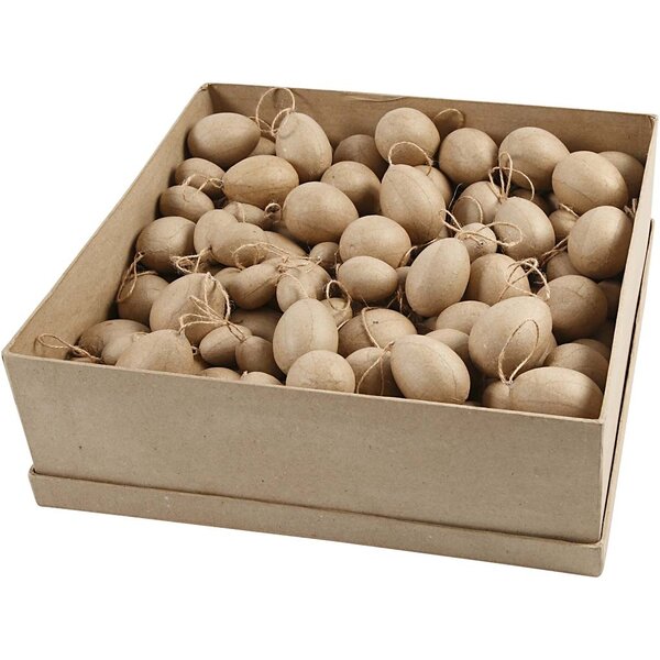 Creativ Company Eieren, H: 3-4-5-6 cm, 140 stuk/ 1 doos