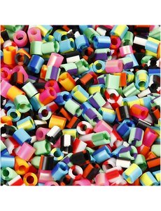 NABBI Strijkkralen, afm 5x5 mm, gatgrootte 2,5 mm, medium, streep, 10000 div/ 1 doos