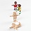 Creativ Company Elastiek figuur, H: 8 cm, 5 stuk/ 1 doos